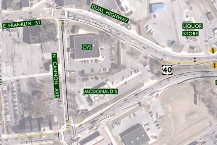 Dual Highway Area Map