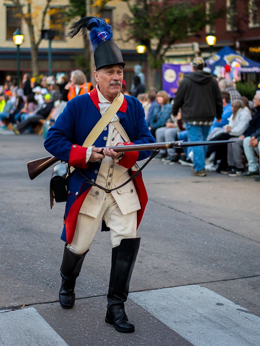 Little Heiskell portrayed by Chas Rittenshouse at the Alsatia Mummers Parade