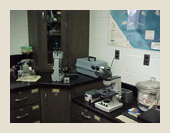 Scientific tools used for testing the city's water and wastewater 